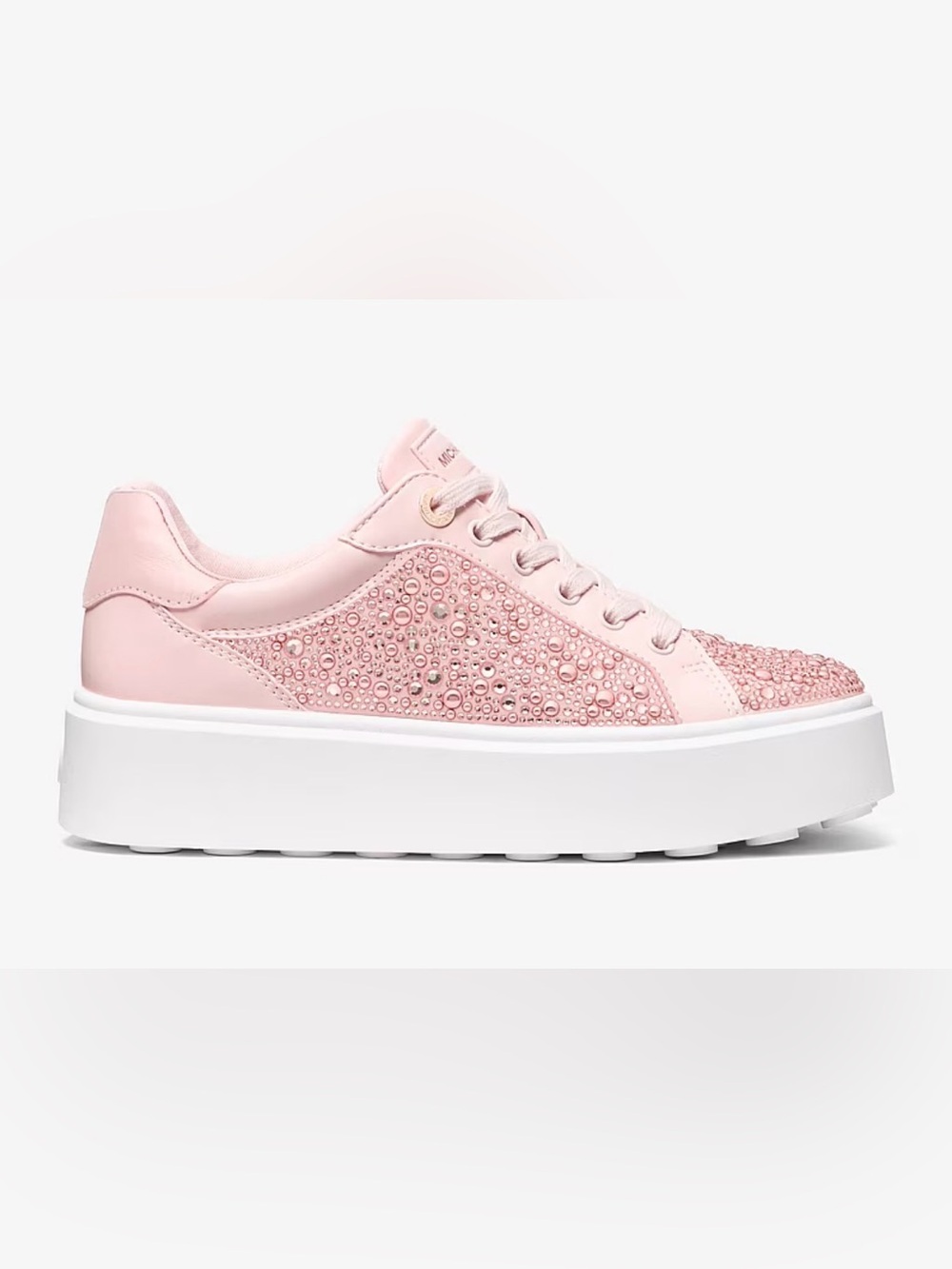 Michael Kors Pink Glitter Platform Sneakers